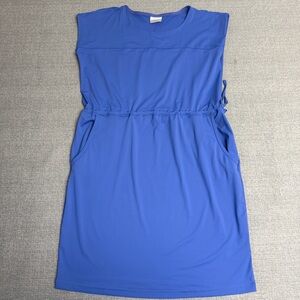 COLUMBIA Cold Bay II Dress in Blue Drawcord Omni Wick UPF 30 Protection